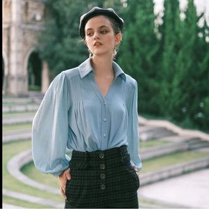 Petite Studio NYC Elle top in Sky